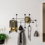 Wallity Samara Gancho de Pared Metálico Negro